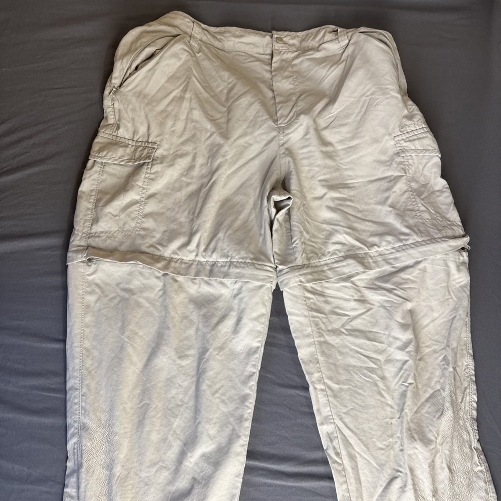 Columbia Sportswear Pants‎ Large White Women's Capri 100% Cotton Capri - Picture 2 of 12